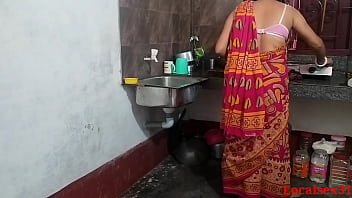 Red saree Kitchen Hook-up In Sonali ( Official Movie By Localsex31)