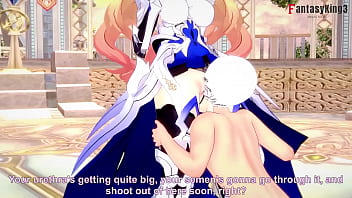 Bianka Ataegina Durandal tearing up - honkai impact - Deep-throat off